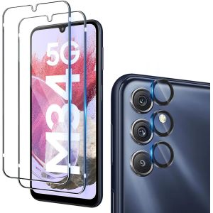 Verre Trempé Pour Samsung Galaxy S24+ / S24 Plus Avec Caméra Arrière Protecteur [2+1 Pcs], Protection Objectif Caméra Individuel Pour Tout Coque¿Dureté 9h Hd Glass Film De Protection D¿Écran - Neuf