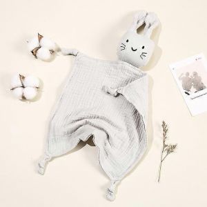 Couverture En Mousseline De Coton Pour Bebe, Douce, Pour Nouveau-Ne, Poupees Endormies, Chat Mignon, Jouet Pour Enfants, Serviette Apaisante, Bavoir, Serviette A Salive, Animaux En Peluche - Neuf
