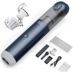 Aspirateur &agrave; Main 17000PA Aspirateur Voiture Portable aspirateur a Main avec Lampe LED aspirateur Voiture Puissant pour Poils d'animaux, Cuisine, Bureau, Voiture - Neuf