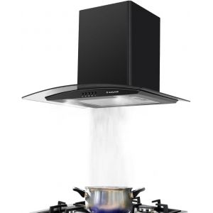 CHECARZHN--NO1-Chef Gr60Bp Hotte Aspirante 60Cm, Extracteur Hotte De Cuisine 500M³/H, Hotte Aspirante De Cuisine Murale, Verre Noir, 3 Vitesses, Avec Filtre À Graisse En Aluminium À 5 Couches - Neuf