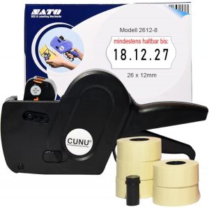 Yemaesre-Étiqueteuse À Une Ligne Pour Les Prix, La Date, Les Prix De Base Et Les Numéros De Lot - Étiqueteuse À Une Ligne Avec Étiquettes De 26 X 12 Mm - Appareil Professionnel Adapté Comme Étiqueteu - Neuf