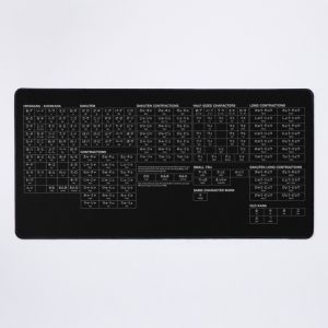 Grand Tapis de Souris Gaming pour Bureau Symboles de texte japonais 75x40cm Antidérapante Clavie - Neuf