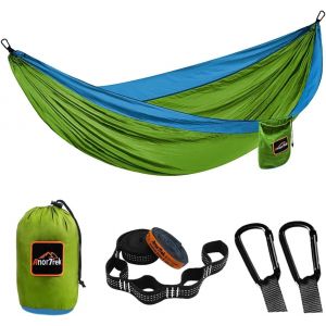 Camping Hammock, Hamac Parachute Double Ou Simple Avec Deux Sangles D'arbre, Hamac Portable L&eacute;ger Pour Le Camping, La Randonn&eacute;e Et Le Sac &Agrave; Dos. - Neuf