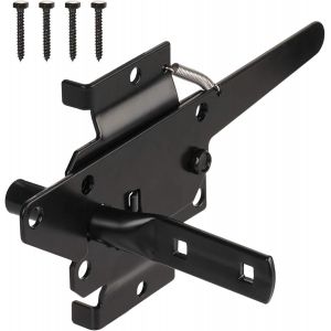 Post Mount Porte Loquet de Porte en Bois - Heavy Duty Auto Verrouillage des Porte le Matériel Loquet pour Piscine/Jardin de Porte Loquet de Sécurité, Automatiques du bout des doigts L - Neuf