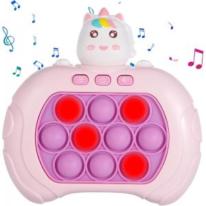 (Licorne) Jusqu'À La Lumière Fidget Jouet, Rapide Push Bubble Jeu, Appuyez Sur Bubble Pop Jeu De Puzzle, De Décompression Percée Jeu De Puzzle De La Machine, Appuyez Sur Le Bouton - Neuf