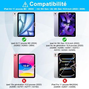 Clavier Pour Ipad Air 11"" 2024/2025 (M2/M3)/ Air 5ème/4ème 10.9"" Avec Pavé Tactile, Coque Clavier Pour Ipad Pro 11"" 4/3/2/1 Gen, Clavier Rétroéclairé Magnétique Français Azerty, Or Rose - Neuf