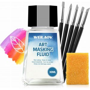 KALANKA-Masking fluide pour aquarelle, fluide de masquage, ruban de masquage anti-rayures pour bords pr&eacute;cis, 30 ml - Neuf