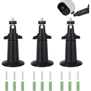 Support Mural pour Caméra de Sécurité Support pour Caméra de Sécurité Réglable Intérieure/Extérieure Compatible avec Arlo Blink CCTV 3 Pièces - Neuf