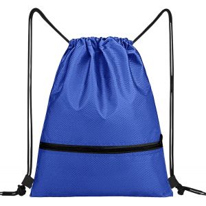 Sac à dos à cordon, sac de natation étanche avec cordon de serrage et poche zippée, sac fourre-tout de sport à cordon, sac de natation pour hommes, femmes et enfants - Neuf