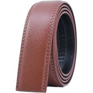 Tianyi-Ceinture Homme En Cuir Automatique À Cliquet Sans Trous 35 Mm De Large Sans Boucle - Neuf