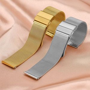 Metal Watch Strap For Men Women Stainless Steel Mesh Quick Release 18mm 20mm 22mm.[U1448] - Neuf