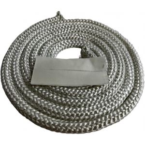 Stove Gasket,Sealing Cord,Diameter 14 Mm,White,Length 2.5 M,Round Seal For Fireplace Stoves,Cord Seal (14 X 14 X 2500 Mm) - Neuf