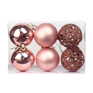 6PCS Boule de No&euml;l Plafond d'Obturation Lumineux Creux de Ballon Chris - Neuf