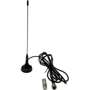 Antenne TV Freeview portable, mini antenne HDTV avec base magn&eacute;tique, antenne radio int&eacute;rieure et ext&eacute;rieure pour t&eacute;l&eacute;vision &agrave; domicile, t&eacute;l&eacute;vision de voiture, antenne TV num&eacute;rique HD &agrave; gain &eacute;lev&eacute; - Neuf