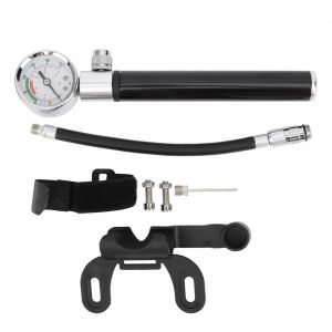 Mini Pompe A Velo Portable, Manometre Manuel Haute Pression, Ballon Gonflable, Compresseur D'air - Neuf