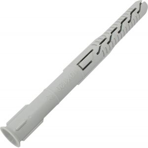 ChenQuanSarl-C67084 - Lot De 25 Chevilles Universelles &Oslash;10X120 Mm &Agrave; Collerette B aut&eacute;e/Frais&eacute;e - En Polyamide - Ma&ccedil;onnerie Fixation B&eacute;ton Brique Parpaing B&acirc;timent Vis Construction - Neuf