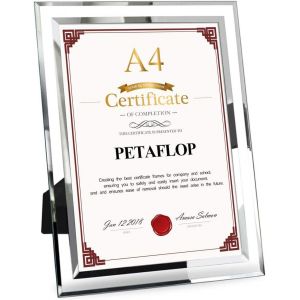 CMWX-Cadre Photo A4 Document, Grand Format Cadre Verre 21x29.7 cm Ornement sur Table Décoration Chambre Elégante - Neuf