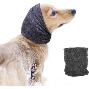 Jgd-Pattepoint Cache-Oreilles Pour Chien - Soulagement De L'anxi&eacute;t&eacute; Et Calme En Endroit Bruyant, Snood Chauffe-Cou Pour Chats - Gris M - Neuf