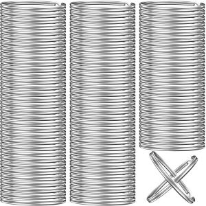 MEVRONISSHOP-Lot de 200 anneaux porte-cl&eacute;s - Diam&egrave;tre : 25 mm - Pour porte-cl&eacute;s - Neuf