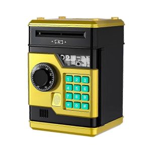 Tirelire électronique ATM Mot de passe Tirelire Coffre-fort Empreinte digitale intelligente Banque automatique Enfants Cadeau Tirelire Or - Neuf