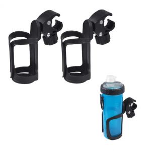 Pack De 2 Universel 360° Rotatif Support De Tasse Pour Les Différentes Poussettes, Poussettes Parapluie, Poussette, Chariot, La Crèche, Les Enfants Tricycle, Vélo, Etc. - Neuf