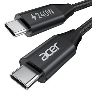 Câble USB C 240W 3M,Cable USB C vers USB C Charge rapid,Chargeur Type C Nylon Tressé Compatible avec iPhone 16 15 Samsung S23 Ultra iPad Air MacBook Pro Google Pixel 7 Switch etc. - Neuf