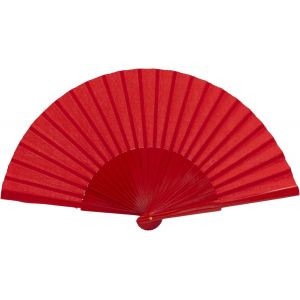KALANKA-- Eventail Mariage Rouge Pliant en Bois en Bois laqué à la Main et Double Face | Ventilateur de Poche Femme Elegant | Eventail Japonais | éventail cérémonie élegant - Neuf