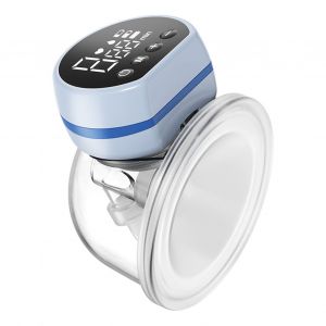 Tire-Lait Electrique Portable, Mains Libres, Faible Bruit, 3 Modes, 9 Niveaux D'aspiration Puissante, Ecran Led, Tire-Lait D'allaitement Bleu - Neuf