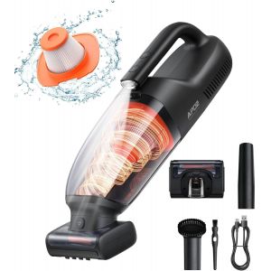 lbgwp60-Ap02 Aspirateur À Main Sans Fil, Aspirateur Voiture Portable 160W Avec Roulante, Lumière Led, Batterie Rechargeable 10000Mah Pour Poils D'Animaux Voiture Maison Bureau Tapis - Neuf
