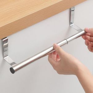 Eryi-Porte Serviette Cuisine - Porte Torchons Avec Installation Facile, Porte Torchon Cuisine Sans Percage - Télescopique 40 Cm Porte-Serviettes En Acier Inoxydable - Neuf