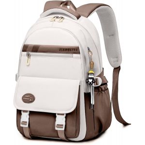 Cartable Fille Garcon Primaire Imperméable Sac a dos College Fille Adolescent Cartable CP Sac à dos de Voyage Femme Homme Nylon pour Filles de 9 à 16 Ans[T655] - Neuf