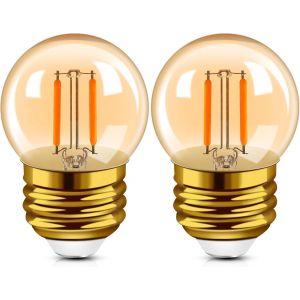 Kalanka-Ampoule Led G40 E27 - Blanc Chaud - Vintage - 1 W - Remplace Les Ampoules &Agrave; Filament Led De 10 W - 2200 K - Blanc Chaud - R&eacute;tro - Petite Ampoule Pour Maison, Caf&eacute;, Bar - Neuf