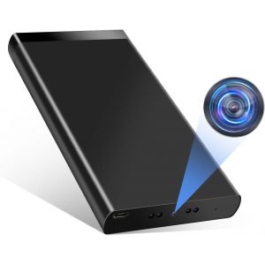 lbgwp60-Camera Espion, 10000Mah Mini Camera Cachee Power Bank, 1080P Hd Micro Espion Discrète Caméra De Surveillance Avec Vision Nocturne Et Detecteur De Mouvement Enregistrement De 50 Heures - Neuf
