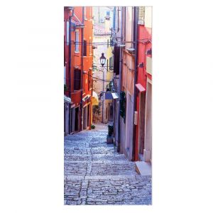 Hjlian Lot De 2 Autocollants De Porte Amovibles En Pvc 3d De Style Urbain Pour Decoration Interieure - Neuf