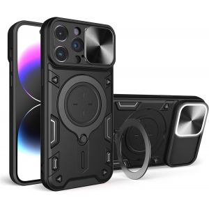 Yiscase Coque Pour Galaxy Z Fold 5 Avec Anneau De Support Rotatif | [Compatible Avec Magsafe] Coque Antichoc Avec Housse D'appareil Photo Coulissante | Étui Magnétique Pour Support De Voiture - Neuf