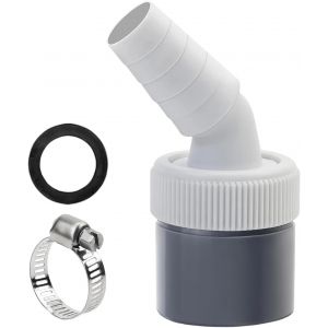 Adaptateur de Vidange de Machine à Laver en PP-Raccordement Lave-Vaisselle,Raccord Vidange 18-24 mm,Compatible Lave-Vaisselle,Sèche-Linge Vidange de Raccordement de Machine à Laver - Neuf