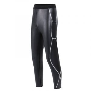 Veste En Cuir Avec Poches Pour Hommes,Pantalon En Cuir,Modelant Le Corps,Entraîneur De Taille,Culotte De Contrôle Taille Haute,Chemise En Cuir De Fitness - Neuf