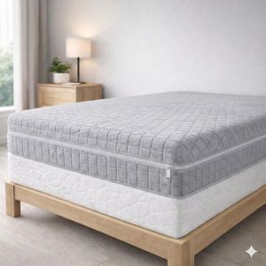 SUBZONAL-Degrees Home Teide &iquest; Housse de Matelas Int&eacute;grale avec Fermeture &Eacute;clair (140 cm) &iquest; Protection Anti-Acariens, Respirante et &Eacute;lastique, Confort Extra Doux, Lavable, Ajustement Parfait - Neuf