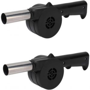 Ulteronixshop-Ventilateur du Barbecue Blower &agrave; air, 2pcs Hand Crank Barbeque Barbelle Blower Barbecue Fire Blows for Picnic Camping Stove - Neuf