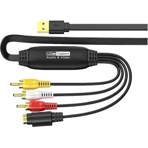 Carte d'acquisition vidéo USB 2.0-Câble convertisseur vidéo-Large compatibilité avec le pilote.[W259] - Neuf