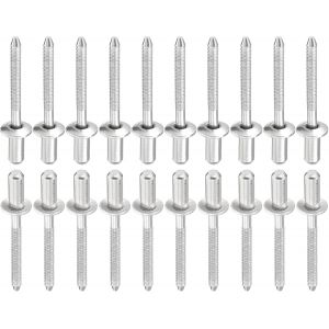 4.8mm x 11mm (DxL) Aveugle Rivets-25Paquet-Bien pour Machines Assemblage-304 Inox Acier Dôme Fermé Fin Rivet - Neuf