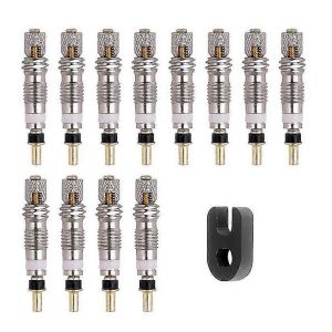12pcs Presta Valve Laiton Core Outil Vélo De Route Chambres À Air Réparation Pneu Pièces De Vélo Pneu Valve D'air Avec Outil - Neuf