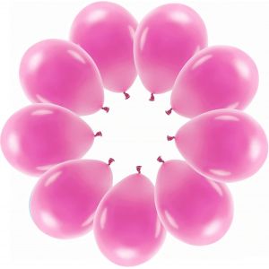 SJZG-Lot De 10 Ballons Fuchsia Eco - Rose Fonc&eacute; - Fabriqu&eacute;s En Ue - D&eacute;coration De Mariage, F&ecirc;te, Anniversaire, Fian&ccedil;ailles, F&ecirc;te Pr&eacute;natale - Rose - Neuf