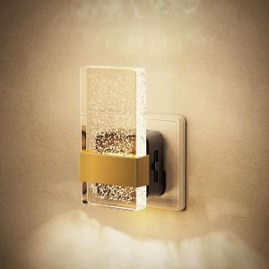 Prise Electrique Avec Capteur De Cr&eacute;puscule,1 Prise Veilleuse Led Dimmable 0-100lm,3000k Blanc Chaud,Veilleuse Enfant Pour Chambre,Couloir,Escalier,Cuisine,Salon.[N14] - Neuf