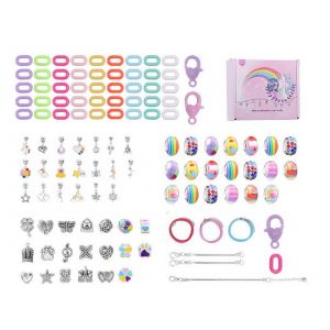 Kit De 113 Pi&egrave;ces Pour La Cr&eacute;ation De Bracelets Et Colliers, Avec Breloques Et Perles. - Neuf