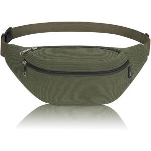 KALANKA-Sac Banane, Sac à la Taille Ceinture de Course Homme Femme Sacoche Banane Réglable pour Cyclisme Gym Balade Escalade Voyage Randonnée Vacances (Vert Encre) - Neuf