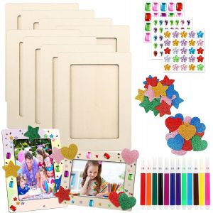 Cmwx-Lot De 10 Cadres Photo En Bois &Agrave; Peindre - 20 X 15 Cm - Cadre En Bois &Agrave; Peindre - Cadre Photo &Agrave; D&eacute;corer Soi-M&ecirc;me Pour Enfants, D&eacute;coration, Mariage, Anniversaire - Neuf