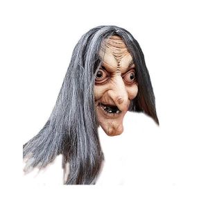 Effrayant Vieux Masque De Sorci&egrave;re Latex Avec Cheveux Halloween Grimace Party Costume Cosplay Masques Accessoires - Neuf