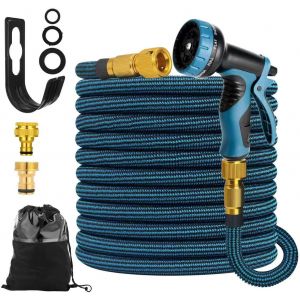 Ulteronixshop-Tuyau d'arrosage extensible de 23,6 m avec pistolet pulv&eacute;risateur &agrave; 10 fonctions/raccords en laiton massif anti-fuite l&eacute;ger &iquest; utilis&eacute; pour l'arrosage de jardinage, etc. (23,6 m) - Neuf