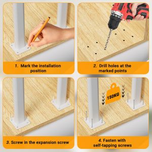 75cm Rampe Main courante d'escalier ovale en forme de Ufer hauteur main courante pour escalier, parapet Blanc - Neuf